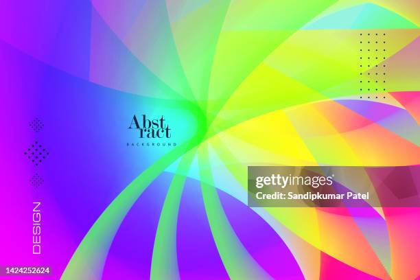 abstract modern background with colorful or rainbow wave element - screen saver stock illustrations