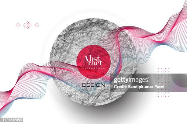 abstract background with a dynamic waves - multiple computers stock illustrations