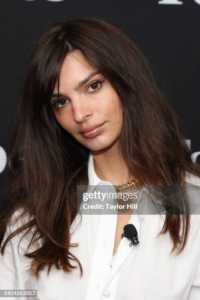 Emily Ratajkowski attends the 10th Annual Forbes Power Women's Summit at Jazz at Lincoln Center on September 15, 2022 in New York City.