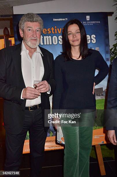 Comedians Patrick Prejean and Marianne Denicourt attend the 'Festival Atmospheres' 2012 Closing Ceremony at the Espace Carpeaux on April 4, 2012 in...