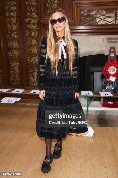 Laura Bailey attends the Bora Aksu show during London Fashion Week September 2022 on September 16, 2022 in London, England.