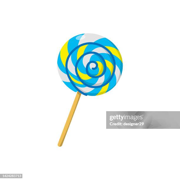 lollipop icon. - chocolate swirl stock illustrations