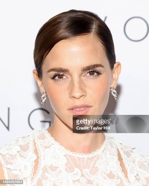 Emma Watson attends the Kering Foundation's Caring for Women Dinner at The Pool on Park Avenue on September 15, 2022 in New York City.