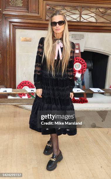 Laura Bailey attends the Bora Aksu show during London Fashion Week September 2022 on September 16, 2022 in London, England.