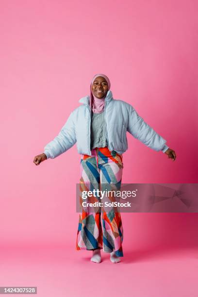 boogying - padded jacket stock pictures, royalty-free photos & images