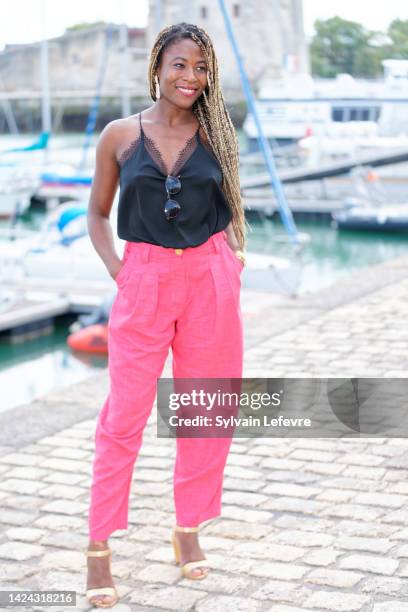 Jessy Ugolin attends the "Cassandre" photocall during the La Rochelle Fiction Festival - Day Four on September 16, 2022 in La Rochelle, France.