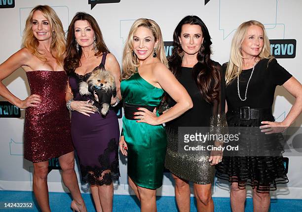 Personalities Taylor Armstrong, Lisa Vanderpump, Adrienne Maloof, Kyle Richards and Kim Richards of Real Housewives of Beverly Hills attend the Bravo...