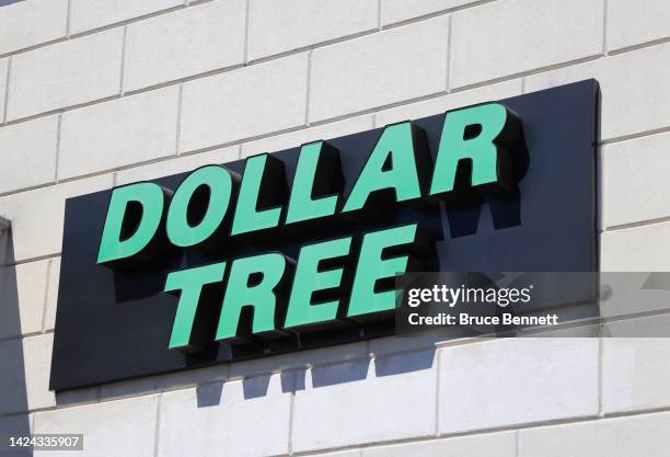 General view of a Dollar Tree store on September 15, 2022 in Farmingdale, New York, United States. Many families along with businesses are suffering...