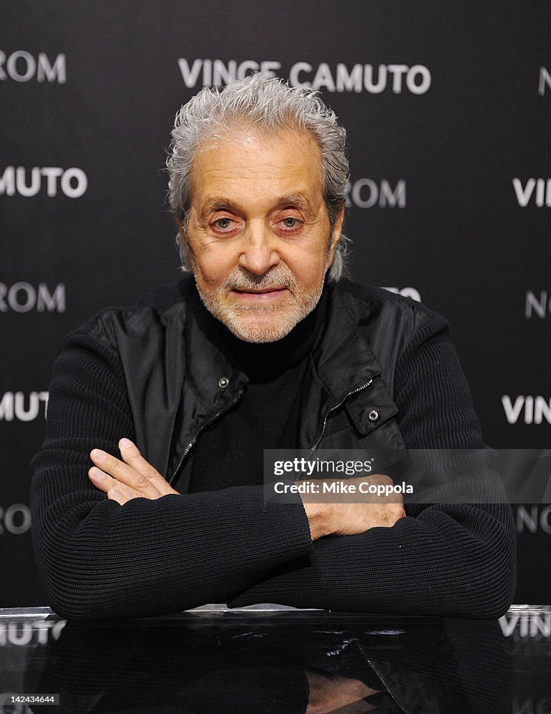 Designer Vince Camuto poses during his marketing event at Nordstrom ...