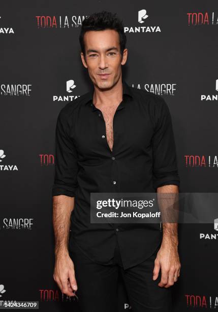 Aaron Diaz attends Toda La Sangre Special Screening at The West Hollywood EDITION on September 12, 2022 in West Hollywood, California.