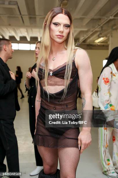 Bimini attends the Poster Girl show during London Fashion Week September 2022 on September 16, 2022 in London, England.
