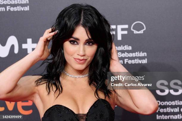 Lali Esposito attends the red carpet in the opening ceremony during the 70th San Sebastian International Film Festival at Kursaal, San Sebastian on...