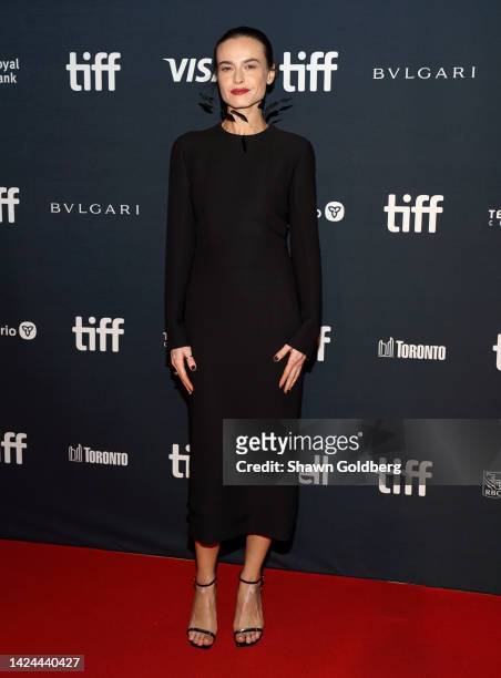 Kasia Smutniak attends "The Hummingbird" Premiere during the 2022 Toronto International Film Festival at Roy Thomson Hall on September 16, 2022 in...
