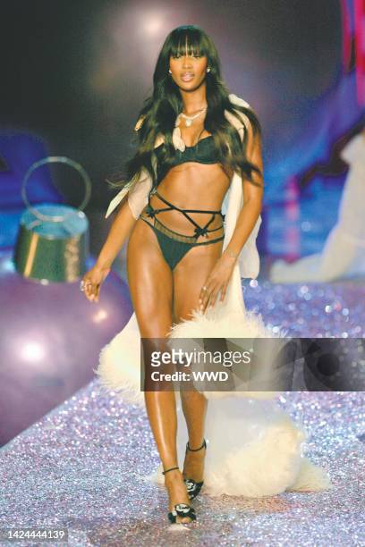 Naomi Campbell on the runway at Victoria's Secret's 2005 show in New York City at the New York State Armory on November 9, 2005.