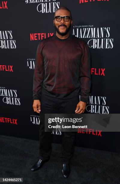 Tyler Perry attends Los Angeles Special Screening of Netflix's A Jazzman's Blues at TUDUM Theater on September 16, 2022 in Hollywood, California.