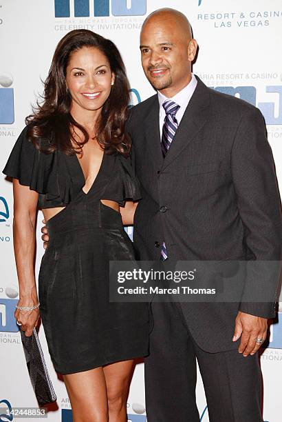 Salli Richardson and Dondre Whitfield attend the 11th Annual Michael Jordan Celebrity Invitational Gala at ARIA Resort & Casino at CityCenter on...