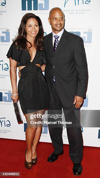 Salli Richardson and Dondre Whitfield attend the 11th Annual Michael Jordan Celebrity Invitational Gala at ARIA Resort & Casino at CityCenter on...