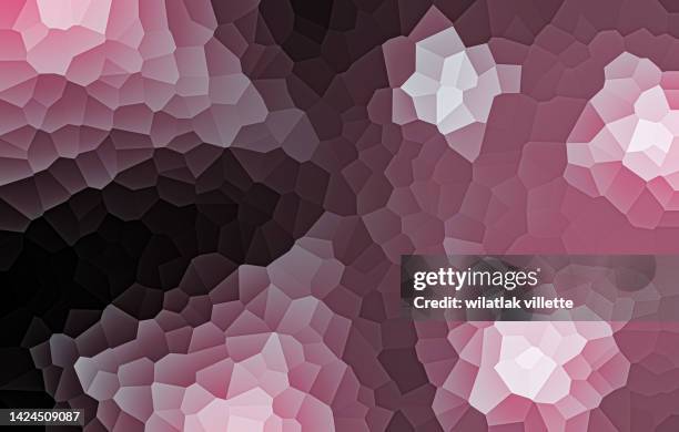 pink polygon vector pattern background. - triangle shape vector stock pictures, royalty-free photos & images