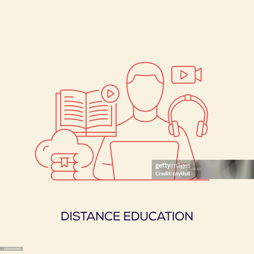 Physical Distance Teaching Vector Distance Education Related Vector Conceptual Illustration High-Res ...
