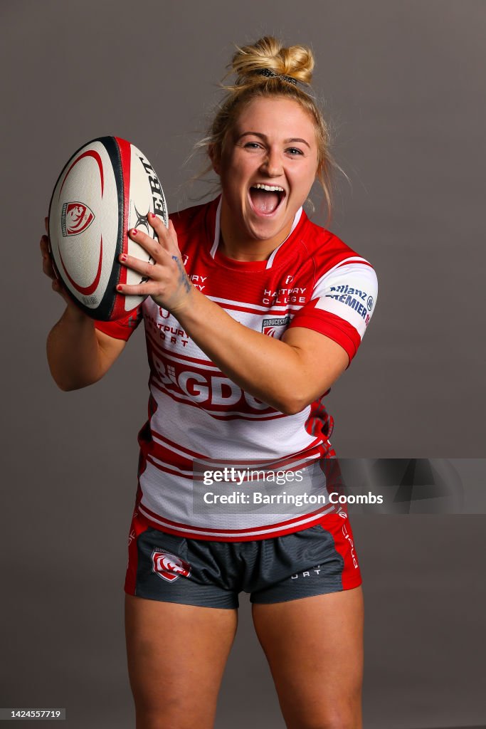 Gloucester-Hartpury Women's Rugby Squad Photocall