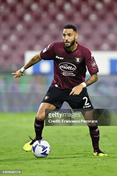 Dylan Bronn of Salernitana during the Serie A match between Salernitana and US Lecce at Stadio Arechi on September 16, 2022 in Salerno, Italy.