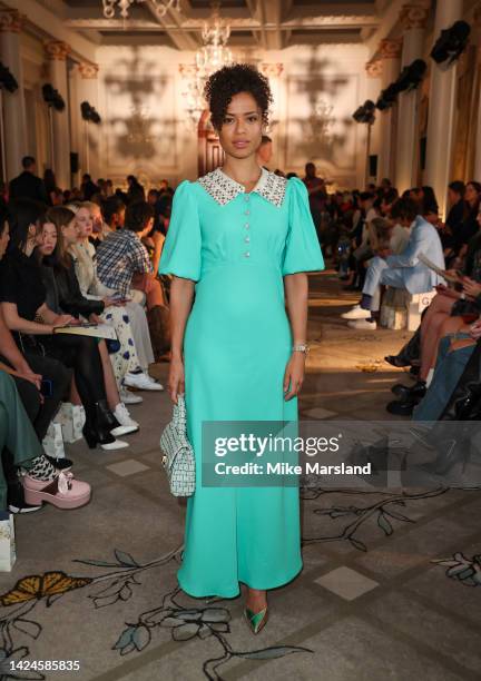 Gugu Mbatha-Raw attends the Paul & Joe show during London Fashion Week September 2022 on September 17, 2022 in London, England.