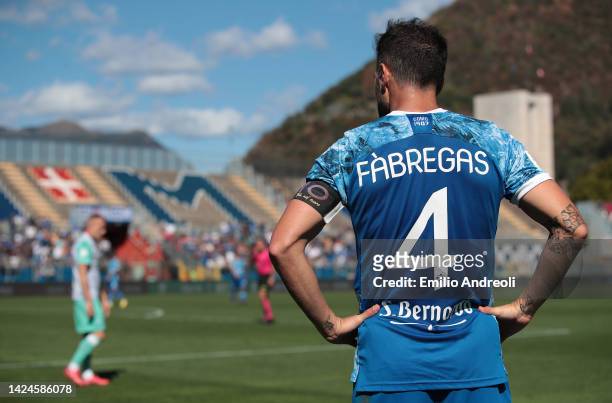 Cesc Fabregas of Como 1907 is pictured during the Serie B match between Como 1907 and Spal at Stadio G. Sinigaglia on September 17, 2022 in Como,...