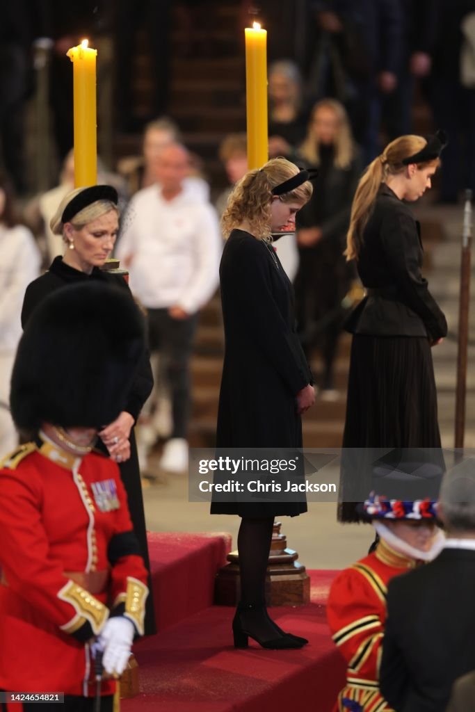 Queen Elizabeth II's Grandchildren Mount Vigil At Westminster Hall