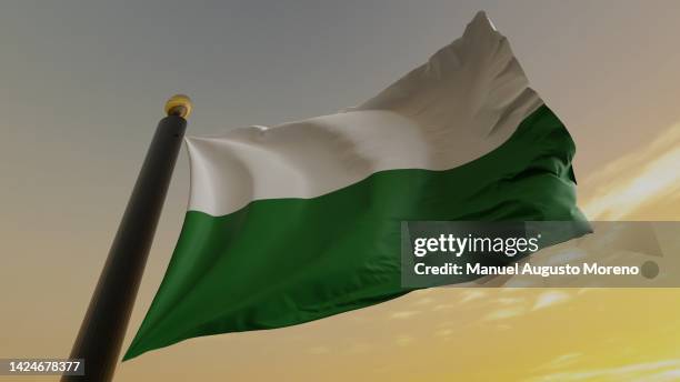 flag of the german state (land) of saxony (sachsen) - saxony stock pictures, royalty-free photos & images