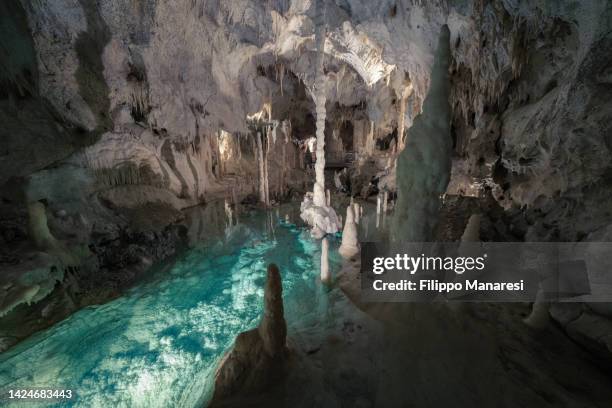frasassi caves - parco naturale regionale della gola della rossa e di frasassi bildbanksfoton och bilder