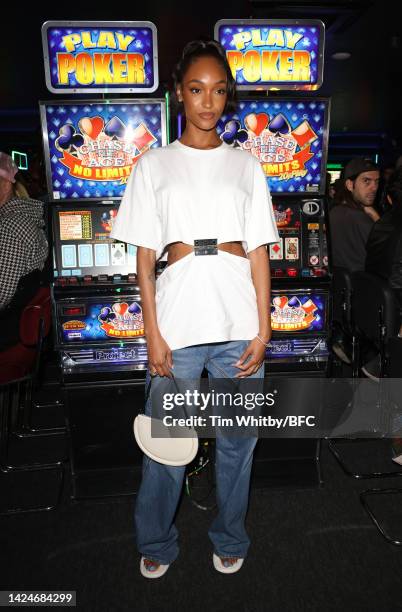 Jourdan Dunn attends the JW Anderson show during London Fashion Week September 2022 on September 17, 2022 in London, England.