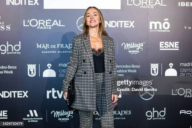 Carme Barcelo attends the Lola Casademunt by Maite fashion show during Mercedes Benz Fashion Week Madrid September 2022 edition at Ifema on September...