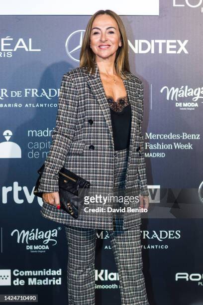 Carme Barcelo attends the Lola Casademunt by Maite fashion show during Mercedes Benz Fashion Week Madrid September 2022 edition at Ifema on September...