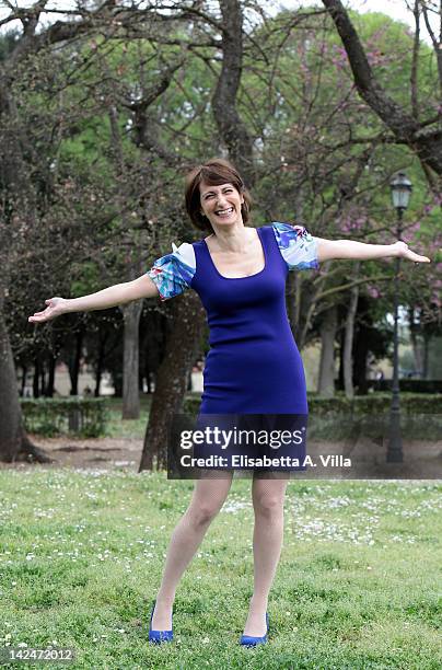 Actress Lorenza Indovina attends 'Benvenuti A Tavola' Mediaset TV serie photocall at Casa del Cinema on April 5, 2012 in Rome, Italy.