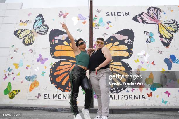 Louie Castro and guest attends SHEIN X Art Discovery Project on September 17, 2022 in El Monte, California.