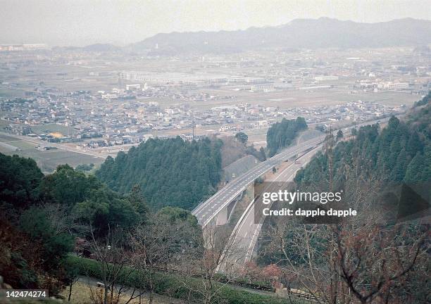 matsuyama expressway - saijo ehime stock pictures, royalty-free photos & images