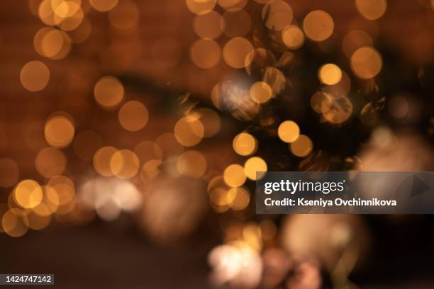 christmas blurred lights dark background - awards night stock-fotos und bilder