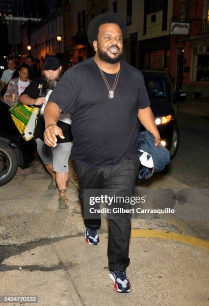 Actor/comedian Craig Robinson is seen arriving to his comedy show on September 17, 2022 in Philadelphia, Pennsylvania.