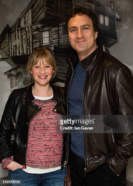 Joanna Page and James Thornton attend the premiere of 'The Cabin In The Woods' at The Mayfair Hotel on April 5, 2012 in London, England.