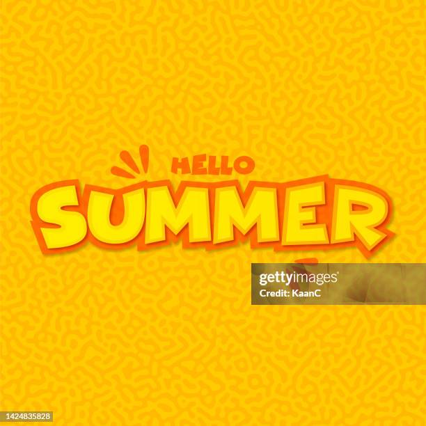 summer lettering. lettering composition of summer vacation on abstract seamless pattern background vector stock illustration - thailand pattern stock illustrations