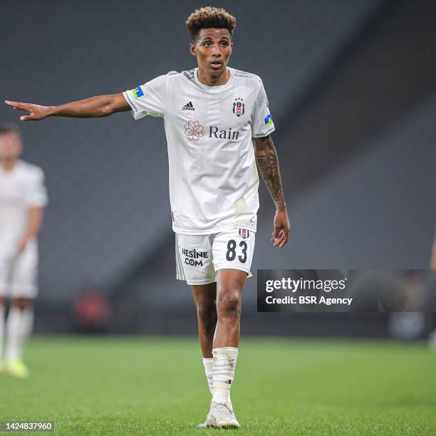 Gedson Fernandes of Besiktas during the Turkish Superlig match between Istanbulspor and Besiktas at the Esenyurt Necmi Kadioglu Stadi on September...