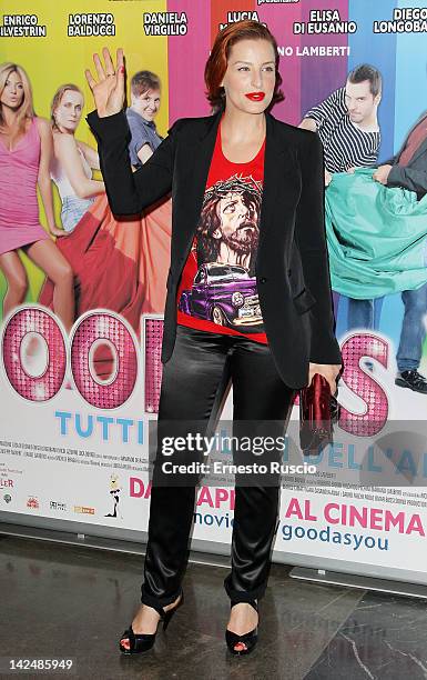 Simona Borioni attends the "Good As You" premiere at Cinema Fiamma on April 5, 2012 in Rome, Italy.