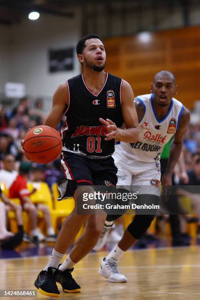 Rayjon Tucker of United in action during the NBL Blitz match