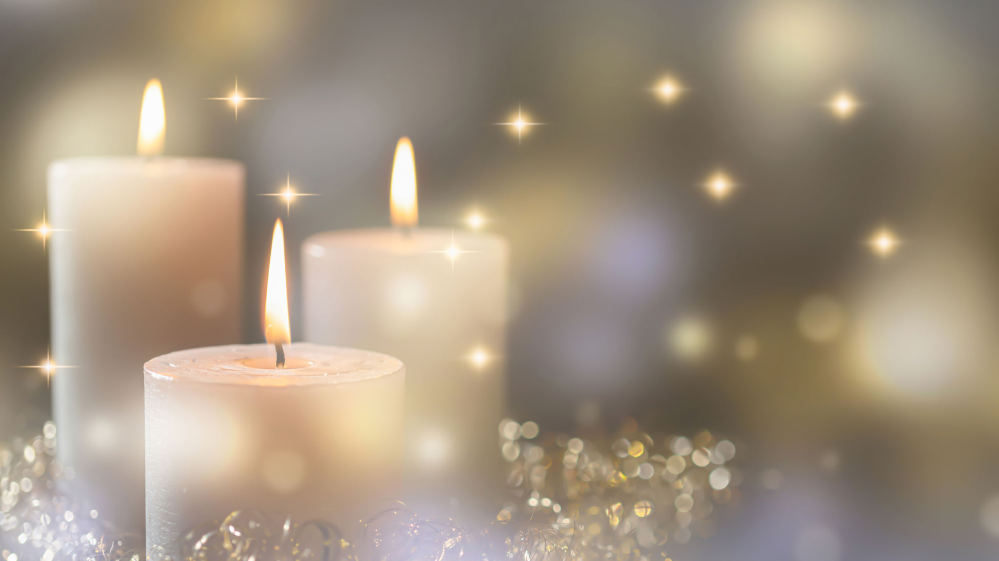holiday candle decoration