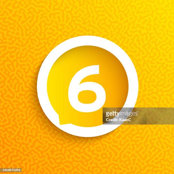step number stock illustration on abstract background, speech bubble line vector - 9 circle diagram stock illustrations