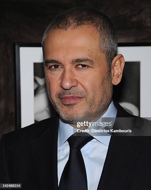 Designer Elie Sab attends the ELIE SAAB private dinner at Crown on April 5, 2012 in New York City.