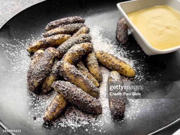 mohnnudeln – poppy seed noodles, austria - poppy seed stock pictures, royalty-free photos & images