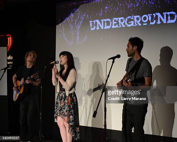 Carly Rae Jepsen performs at the Y-100 Underground on April 5, 2012 in Miami, Florida.