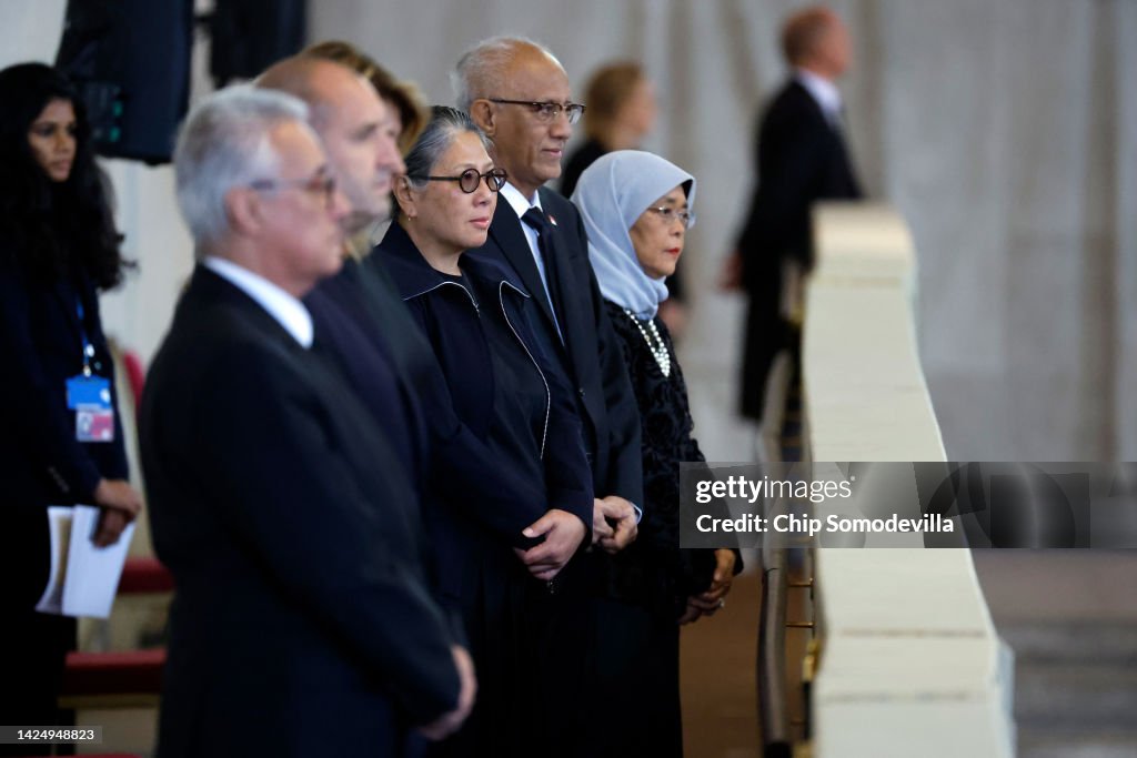 Lying-In-State Of Her Majesty Queen Elizabeth II At Westminster Hall
