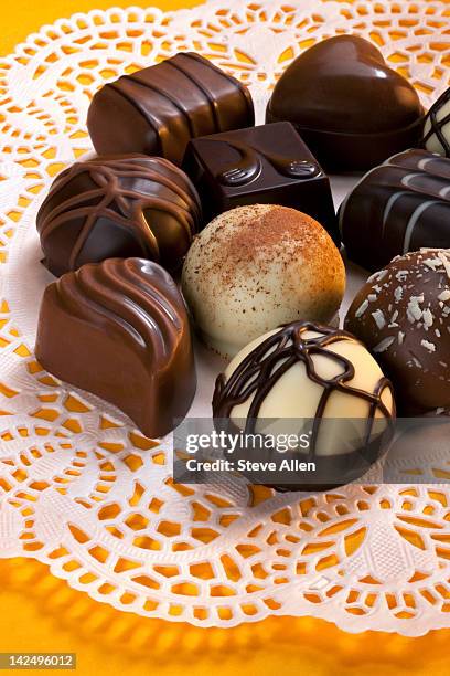 luxury belgian chocolates - belgian culture stock pictures, royalty-free photos & images